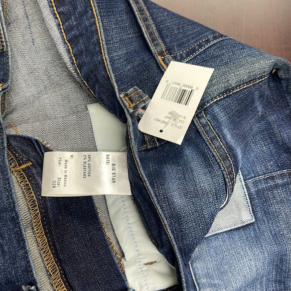 Big Star Vintage Jeans Union Straight Leg Distressed Inseam 31" Length 41" - Picture 6 of 7